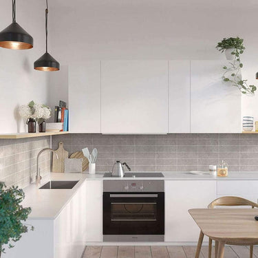 Grey Sahara Fibo Kitchen Splashback Panel